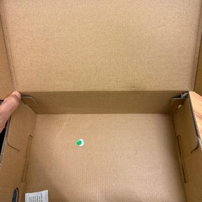 After: the inside of the box clean and dry